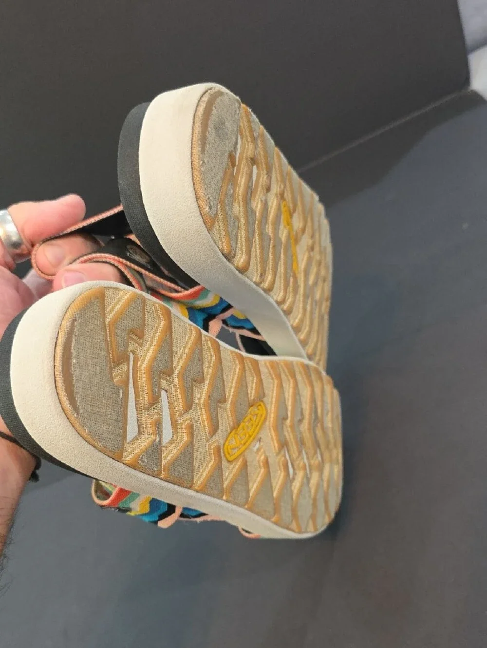 Keen Women's Multi-Color Zigzag Strap Sandals Size 11 - Picture 10 of 10
